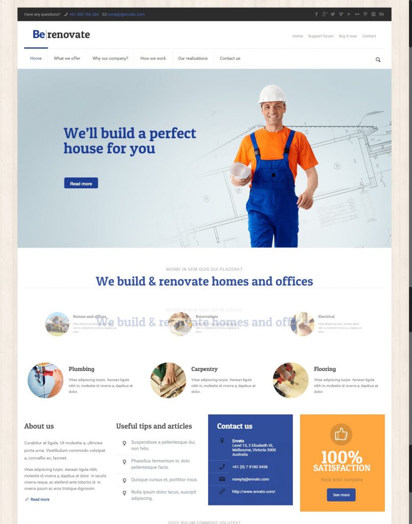 Mẫu website MẪU WEBSITE GIỚI THIỆU DOANH NGHIỆP RENOVATE – 4611