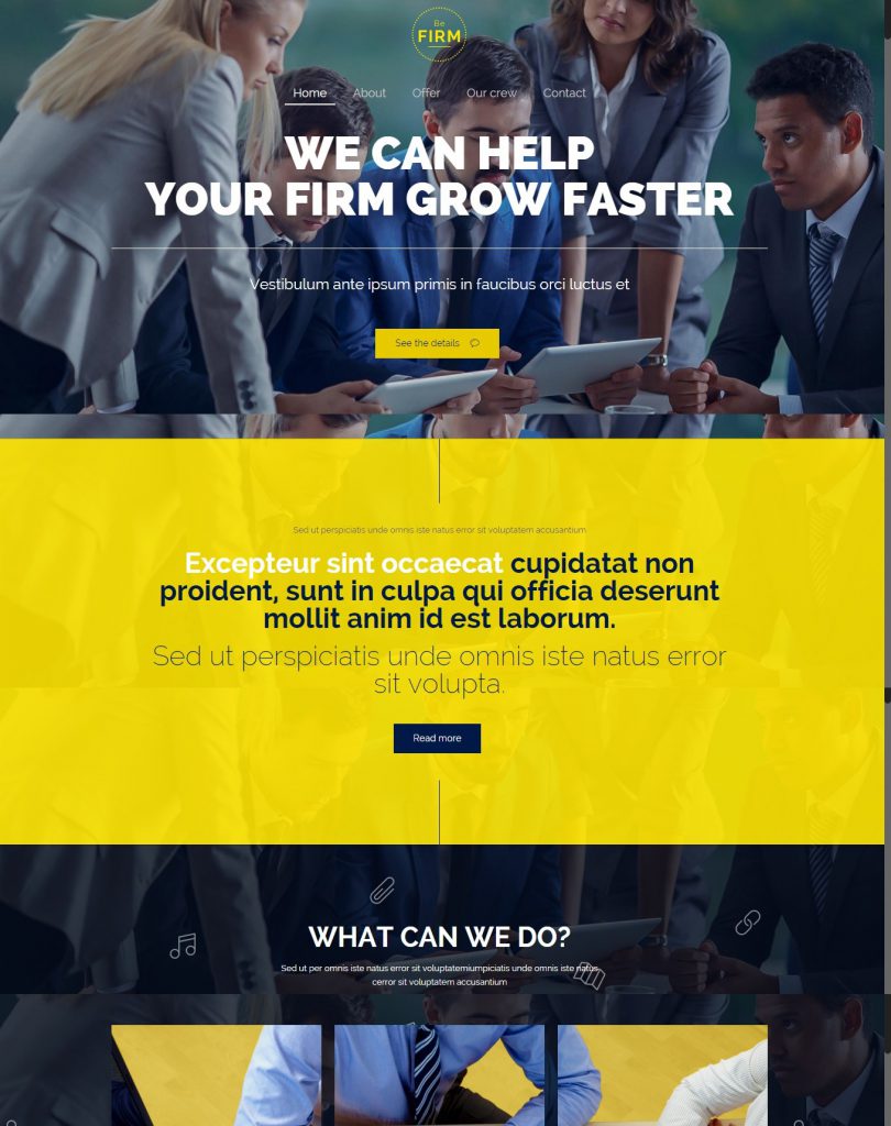 Mẫu website MẪU WEBSITE GIỚI THIỆU DOANH NGHIỆP FIRM –  4634