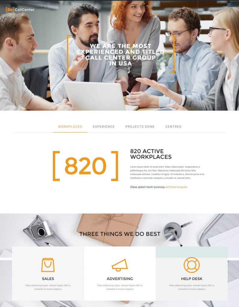 Mẫu website MẪU WEBSITE GIỚI THIỆU DOANH NGHIỆP CALL CENTER – 4691