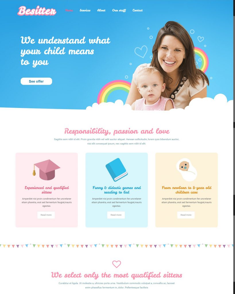 Mẫu website MẪU WEBSITE GIỚI THIỆU DOANH NGHIỆP SITTER – 4798