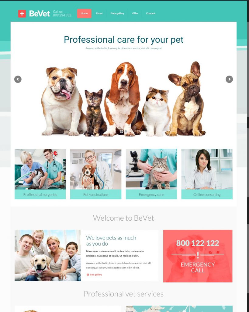Mẫu website MẪU WEBSITE GIỚI THIỆU DOANH NGHIỆP VET – 4813
