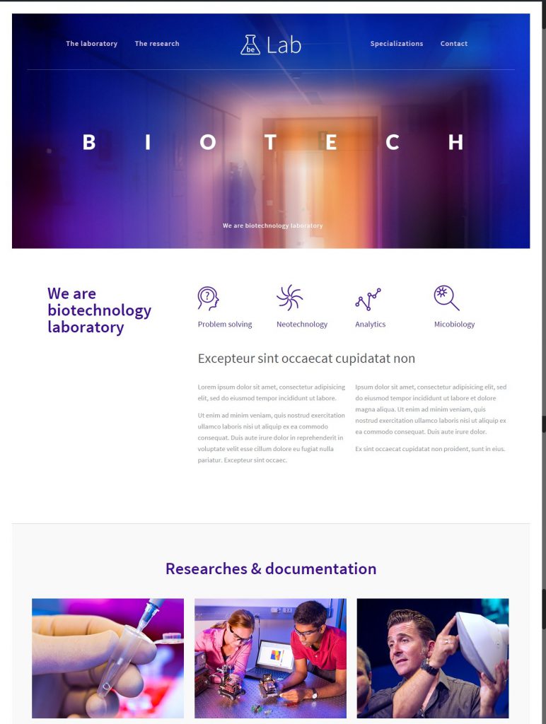 Mẫu website MẪU WEBSITE GIỚI THIỆU DOANH NGHIỆP LAB – 4876