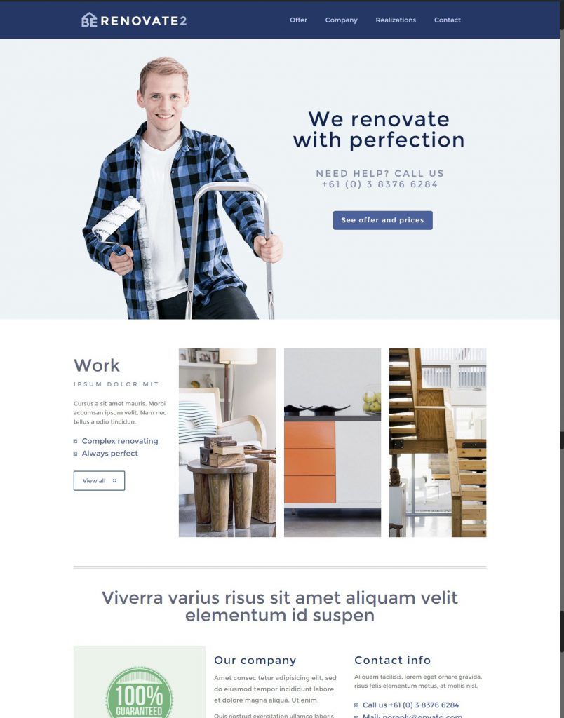 Mẫu website MẪU WEBSITE GIỚI THIỆU DOANH NGHIỆP RENOVATE 2 – 4891