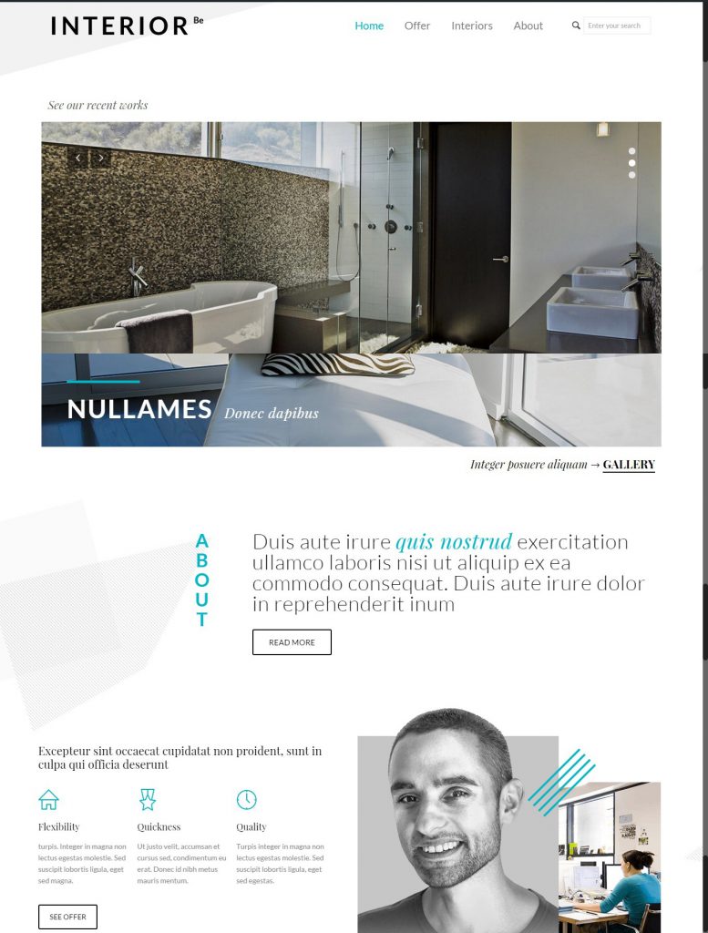 Mẫu website MẪU WEBSITE GIỚI THIỆU DOANH NGHIỆP INTERIOR 2 – 4900