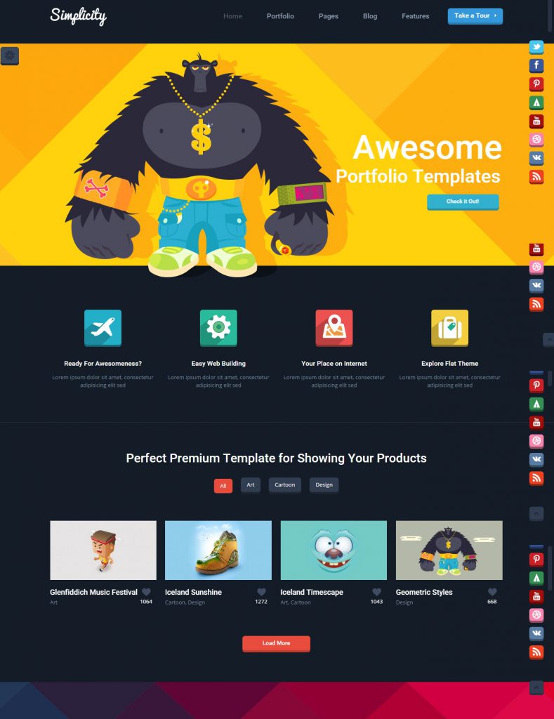 Mẫu website MẪU WEBSITE GIỚI THIỆU DOANH NGHIỆP- SIMPLICITY