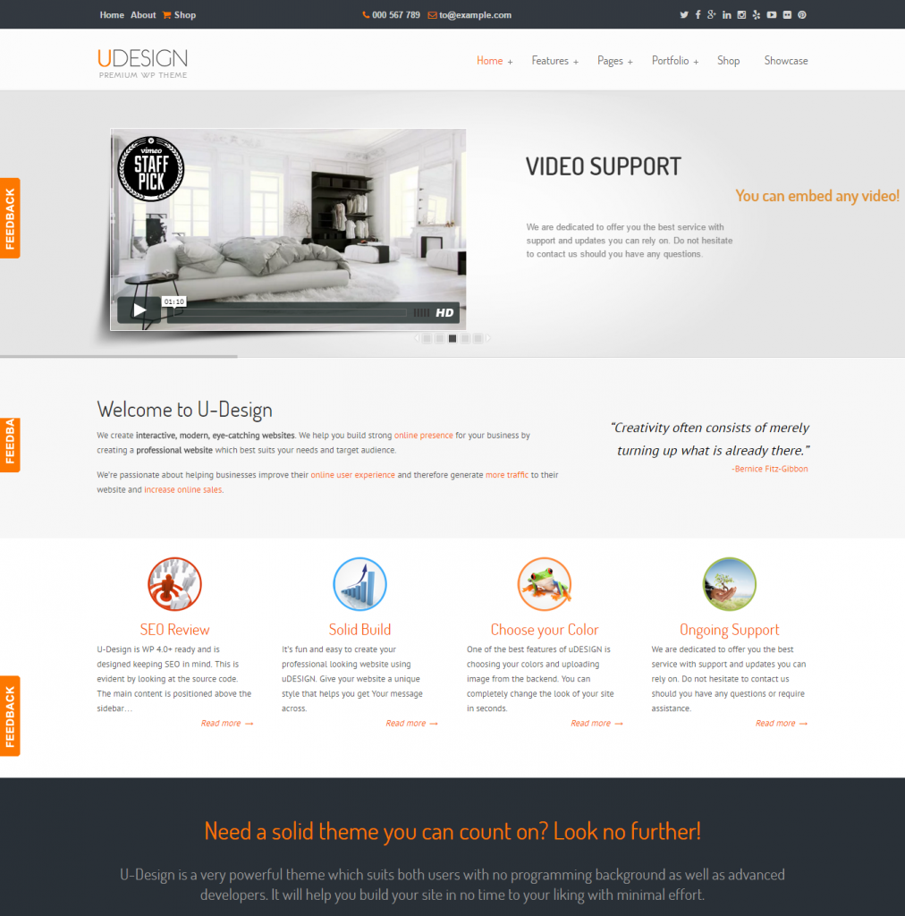 Mẫu website MẪU WEBSITE GIỚI THIỆU CÔNG TY – UDESIGN