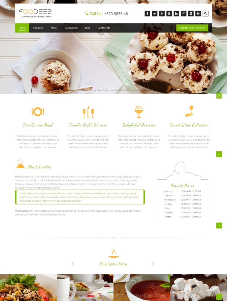 MẪU WEBSITE NHÀ HÀNG – ẨM THỰC – FOODEEZ