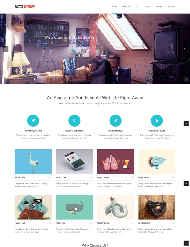 Mẫu website MẪU WEBSITE GIỚI THIỆU DOANH NGHIỆP- LOTUS FLOWER