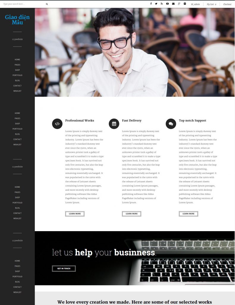 Mẫu website MẪU WEBSITE GIỚI THIỆU CÔNG TY – HỒ SƠ NĂNG LỰC – KANCING 2