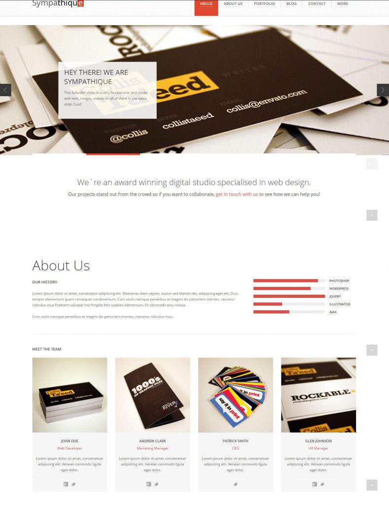 Mẫu website MẪU WEBSITE GIỚI THIỆU DOANH NGHIỆP- SYMBATHIQUE