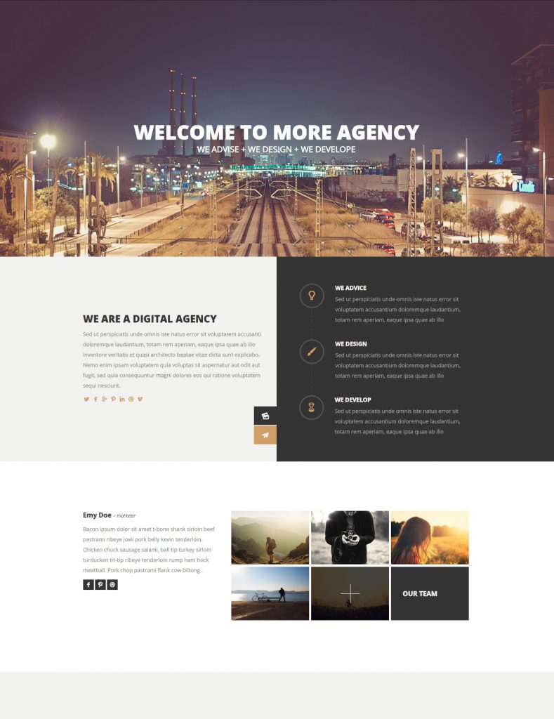 Mẫu website MẪU WEBSITE GIỚI THIỆU DOANH NGHIỆP- MORE