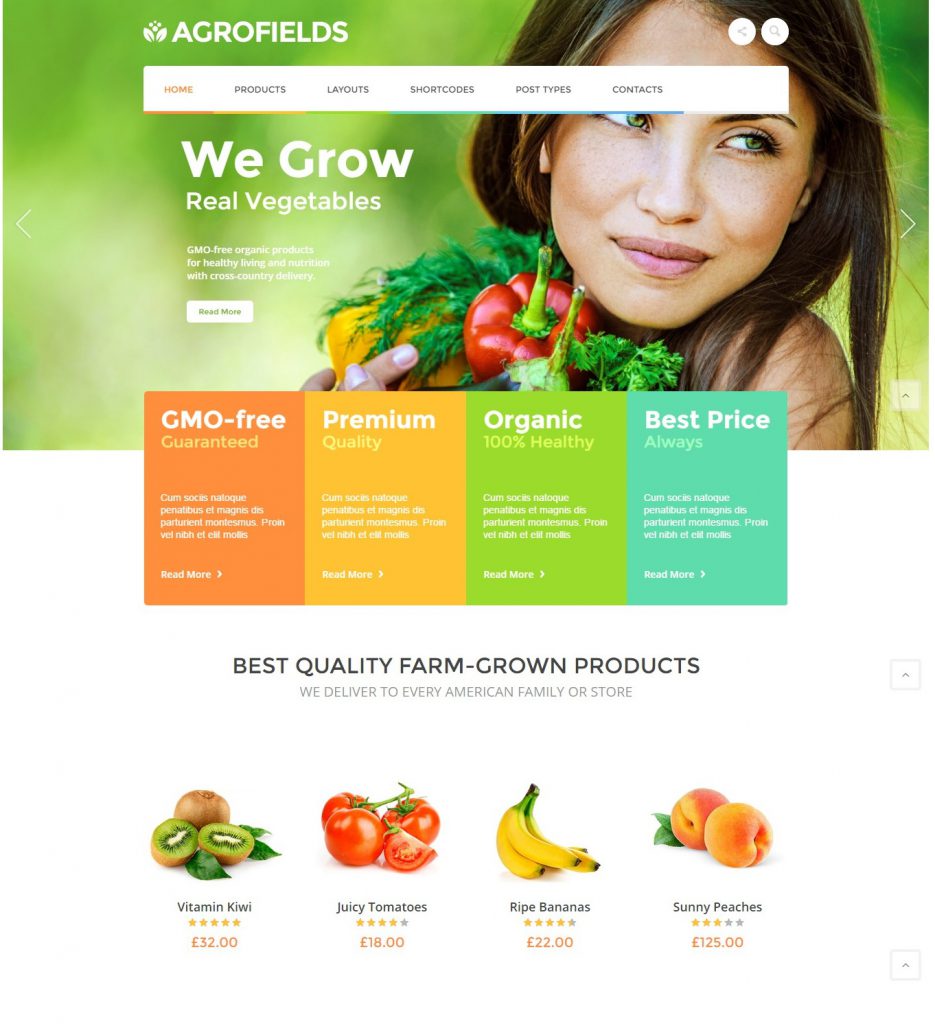 Mẫu Website nông nghiệp Agrofields – 5409