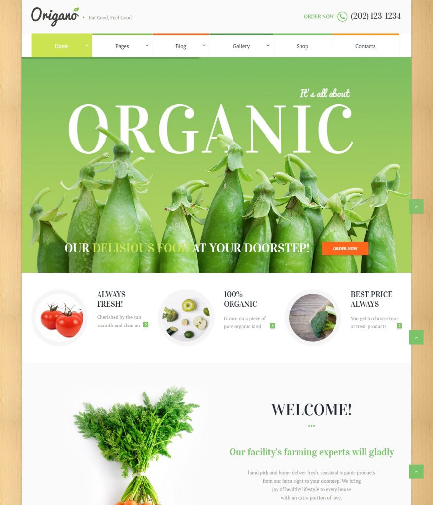 Mẫu Website nông nghiệp Origano – 5415