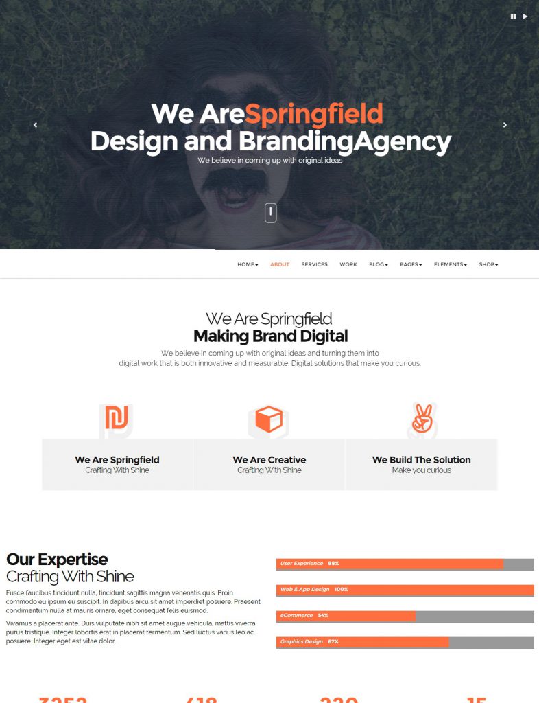 Mẫu website MẪU WEBSITE GIỚI THIỆU CÔNG TY – SPRING FIELD