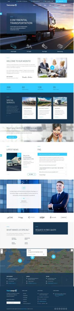 Mẫu website MẪU WEBSITE DỊCH VỤ – TRASCARGO