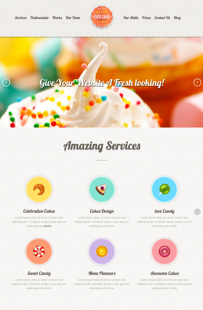 Mẫu website MẪU WEBSITE BÁN BÁNH – CUTECAKE