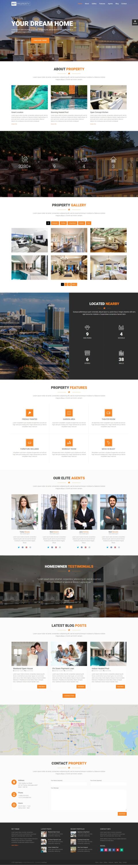 Mẫu Website Bất Động Sản- 907 Property