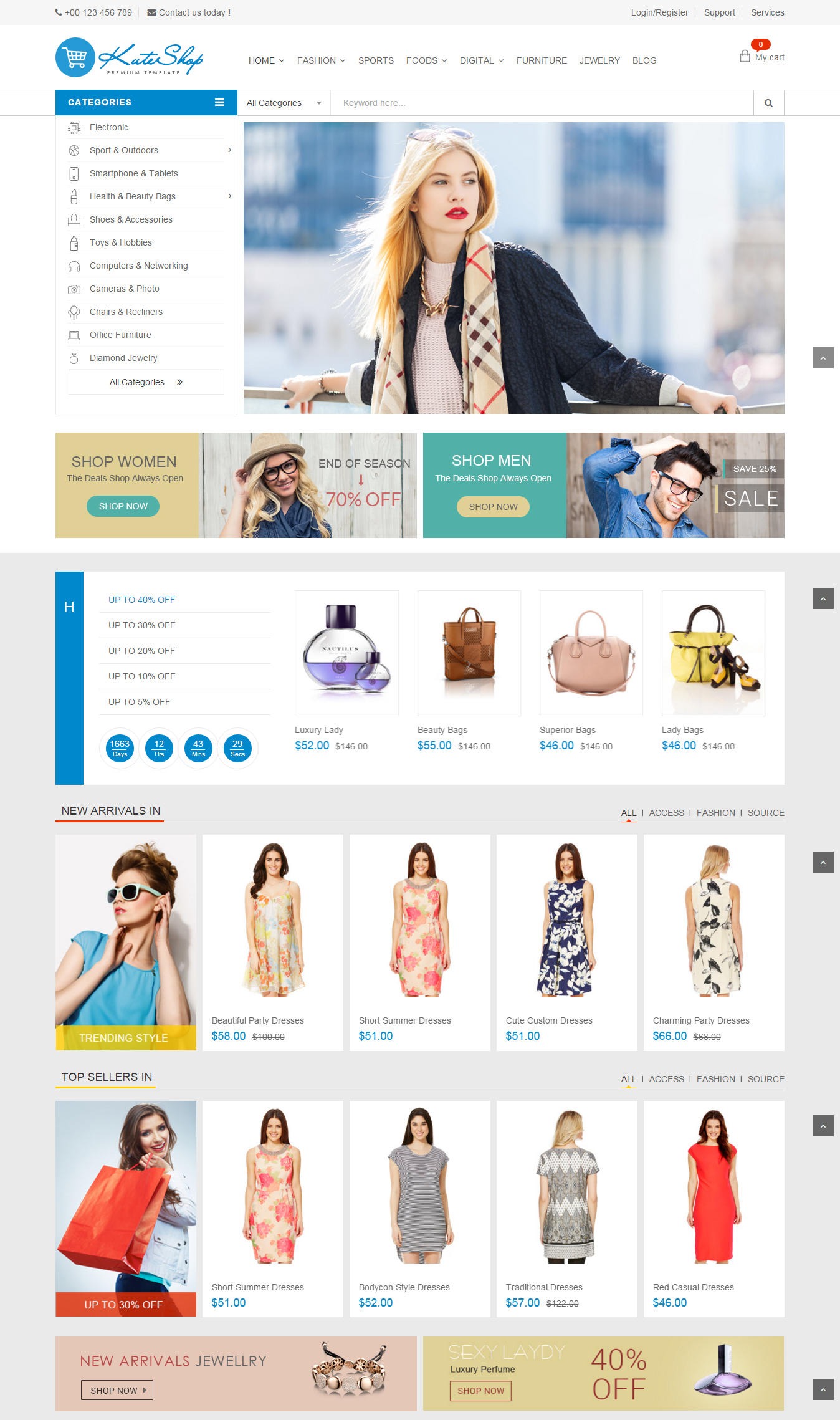Mẫu website thương mại điện tử - Option4