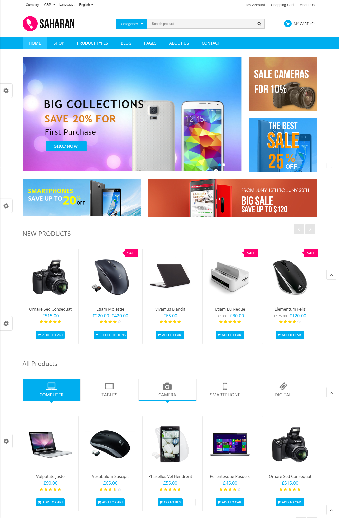 Thiết kế website thương mại điện tử - saharan
