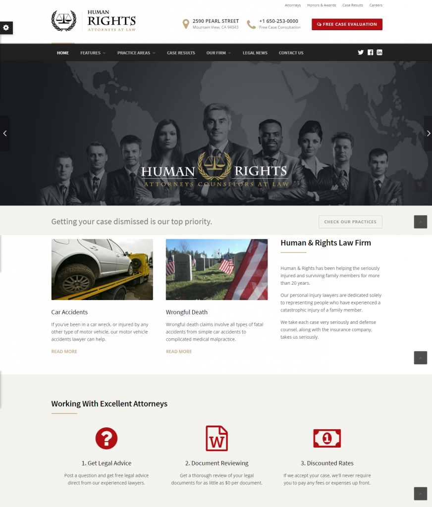 Mẫu website MẪU WEBSITE GIỚI THIỆU CÔNG TY – humanrights
