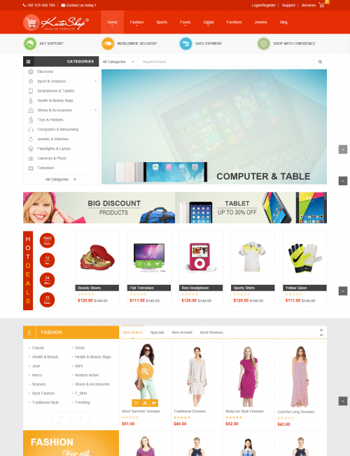 Mẫu website thương mại điện tử - Option7