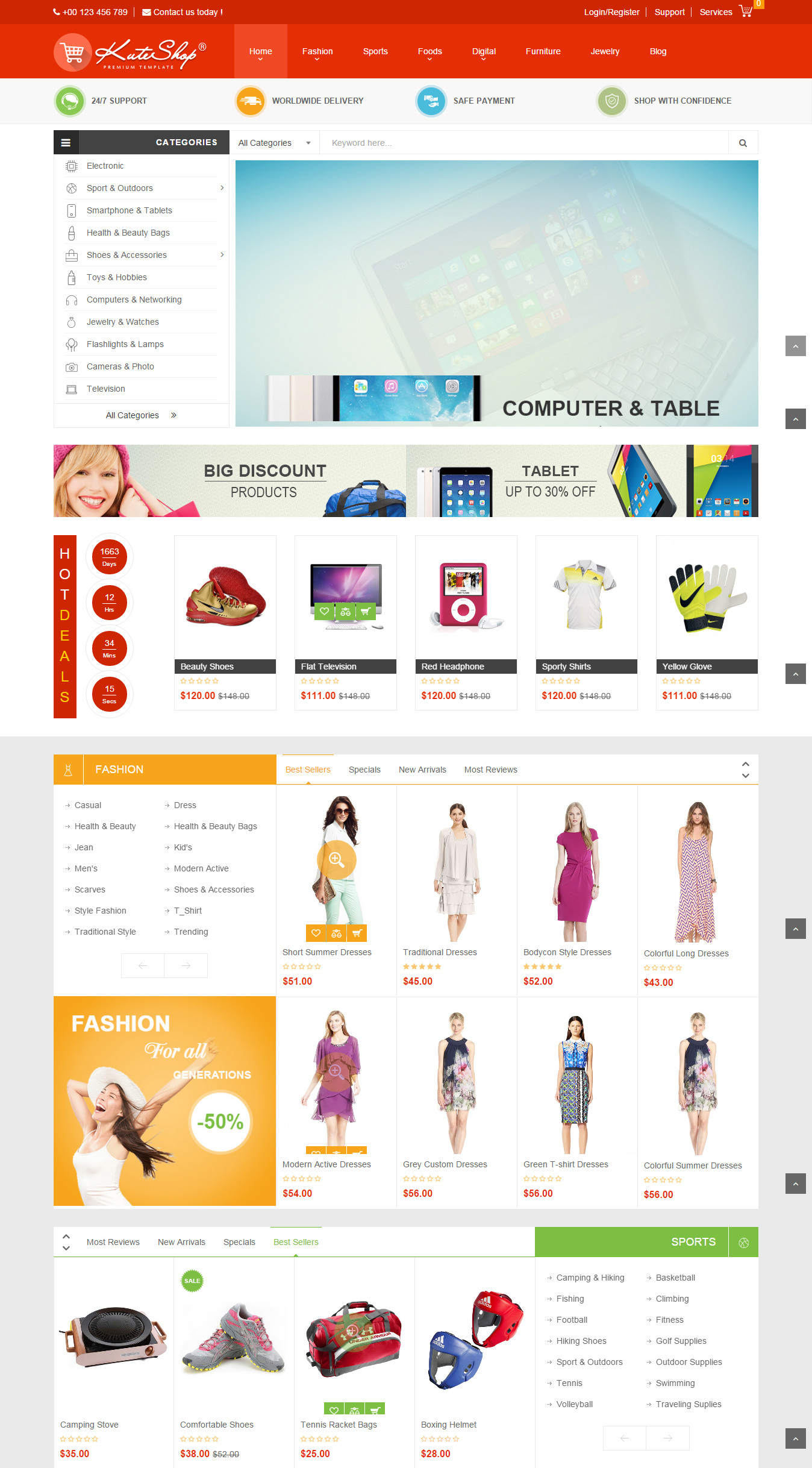 Mẫu website thương mại điện tử - Option7