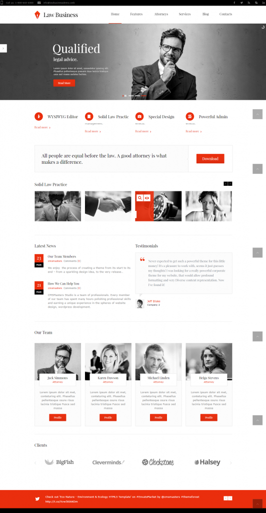 Mẫu website MẪU WEBSITE GIỚI THIỆU CÔNG TY – lawbusiness