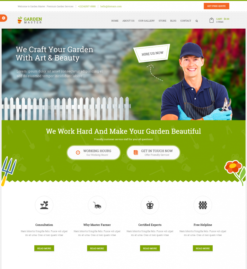 E-Commerce Website Template – Greean Master