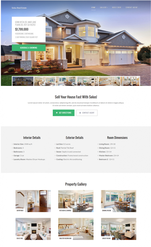 Mẫu Website Bất Động Sản- solus