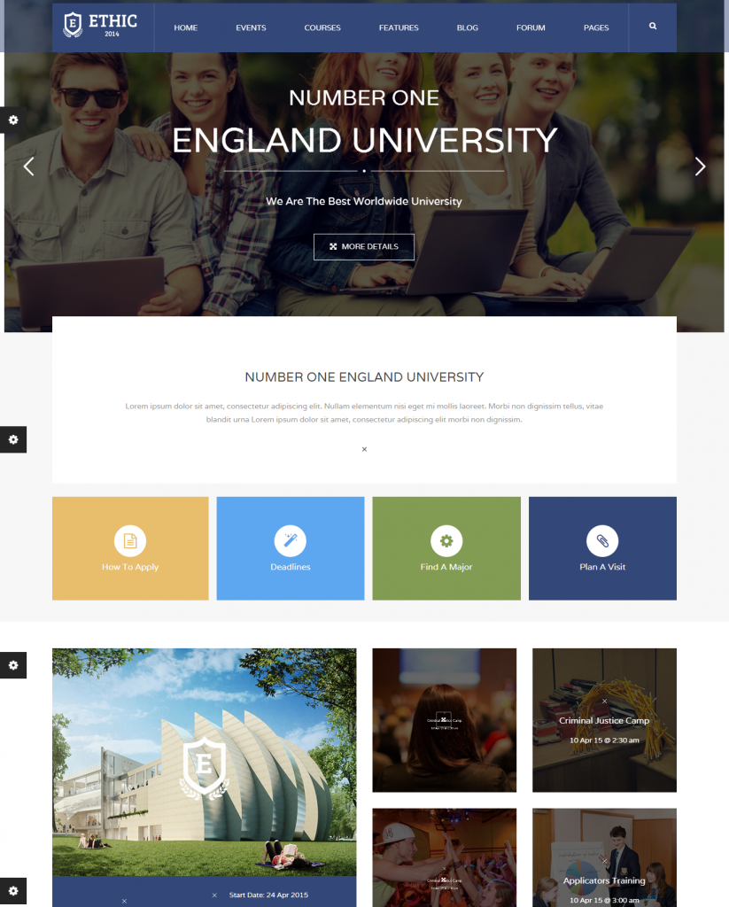 Mẫu website MẪU WEBSITE GIÁO DỤC – DU HỌC – UNIVERSITY – ETHIC