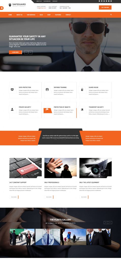 Mẫu website MẪU WEBSITE DỊCH VỤ – BẢO VỆ 3