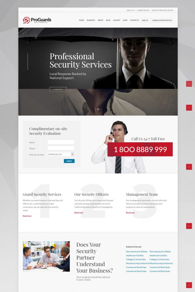 Mẫu website MẪU WEBSITE DỊCH VỤ – BẢO VỆ 1