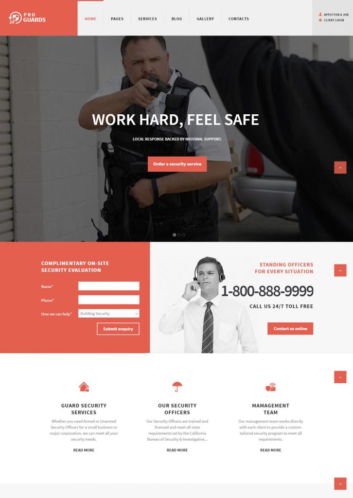Mẫu website MẪU WEBSITE DỊCH VỤ – BẢO VỆ 2