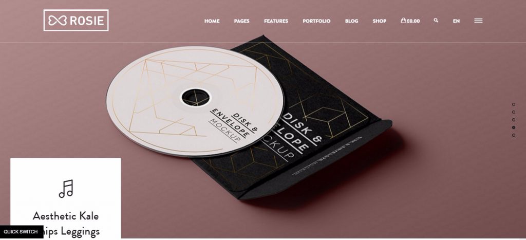 Mẫu website MẪU LANDING PAGE – ROSIE