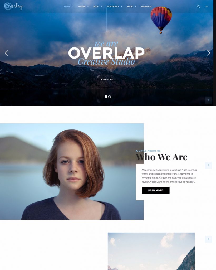 Mẫu website MẪU WEBSITE PHOTOGRAPHER – OVERLAP