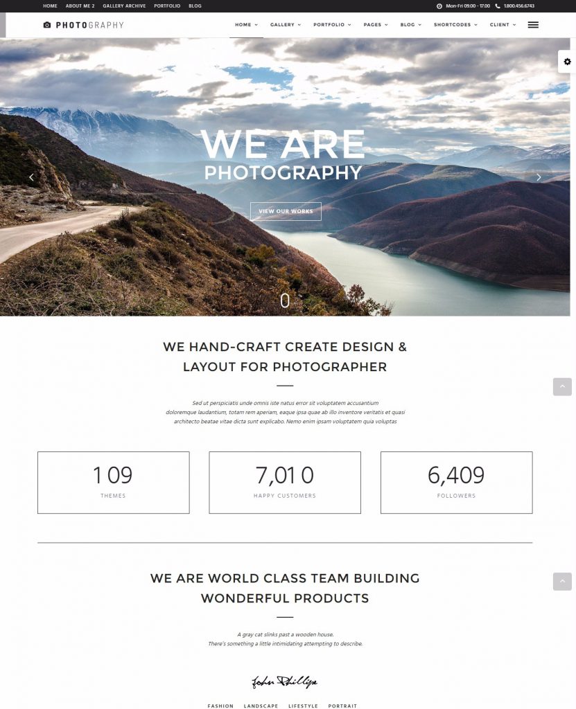 Mẫu website MẪU WEBSITE PHOTOGRAPHER – PHOTOGRAPHY