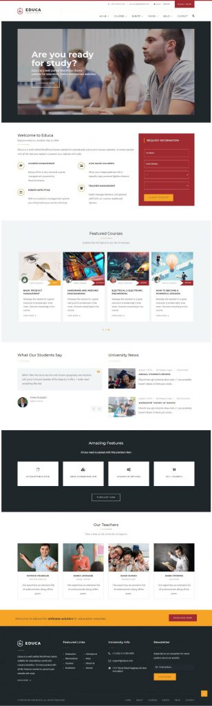 MẪU WEBSITE DỊCH VỤ TRƯỜNG HỌC – EDUKA