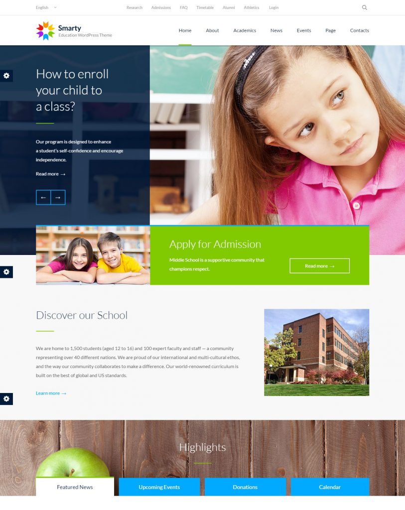 Mẫu website MẪU WEBSITE GIÁO DỤC – SMARTY