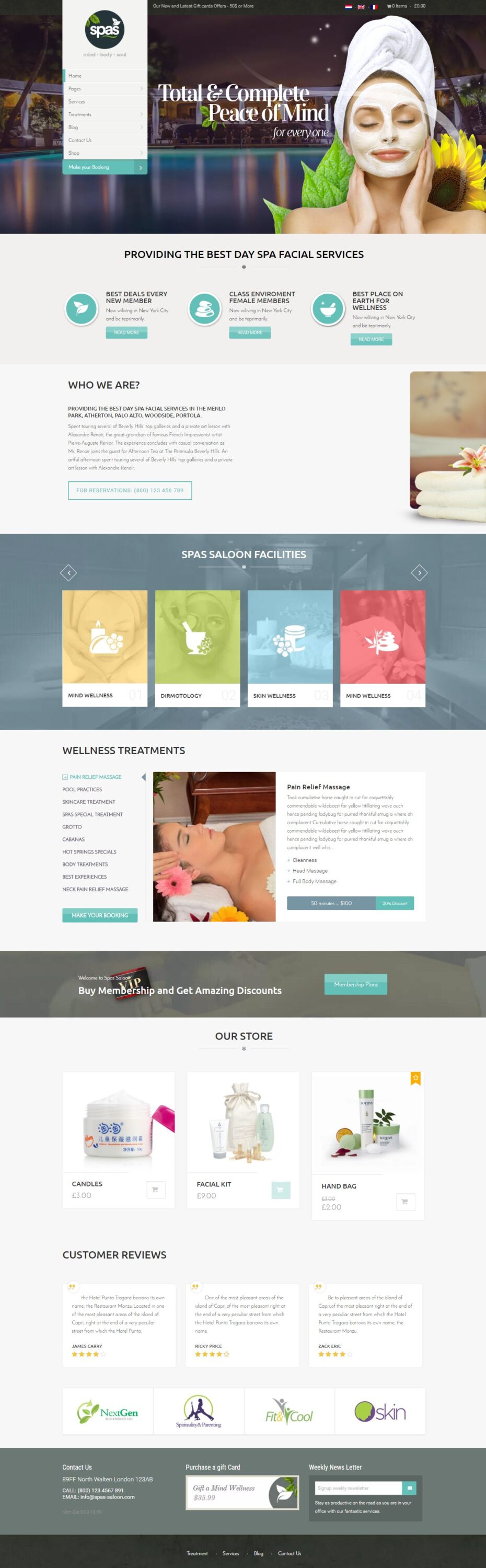 MẪU WEBSITE SPA – SPAS