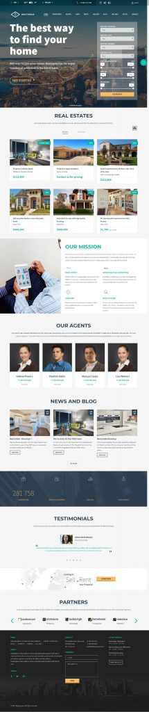 Mẫu website MẪU WEBSITE BẤT ĐỘNG SẢN – REALTYSPACE