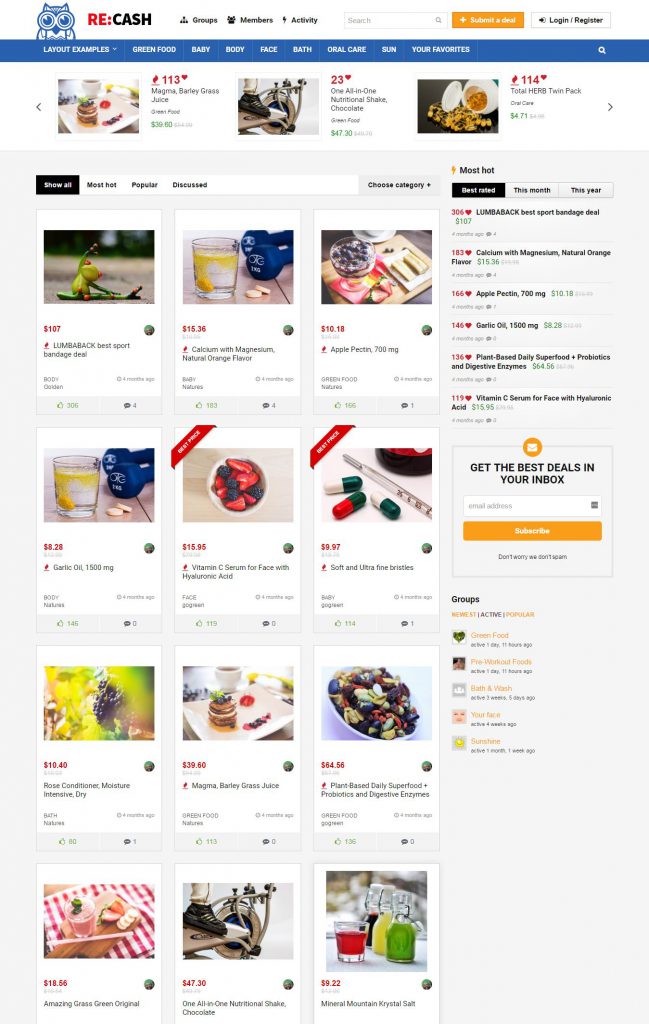 Mẫu website MẪU WEBSITE BÁN HÀNG – RAO VẶT – RECASH