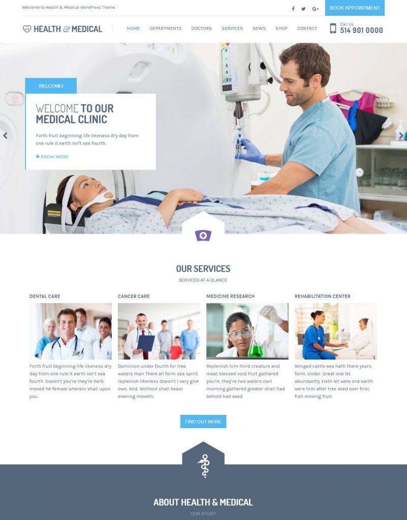 MẪU WEBSITE Y TẾ – HEALTH MEDICAL