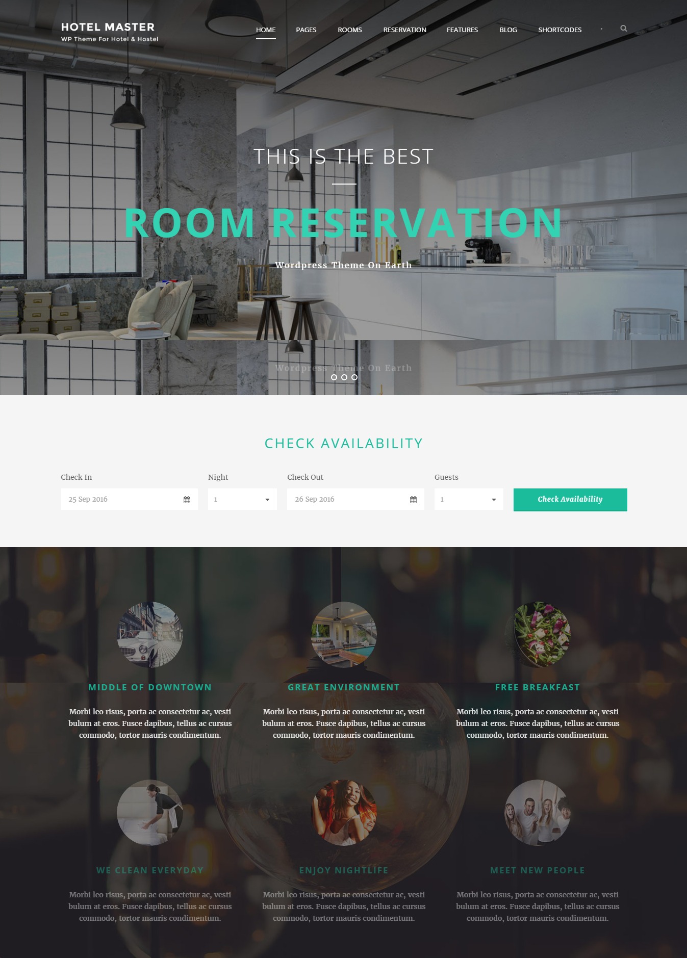 Thiết kế Web khách sạn - Hotel Master - Hostel Style