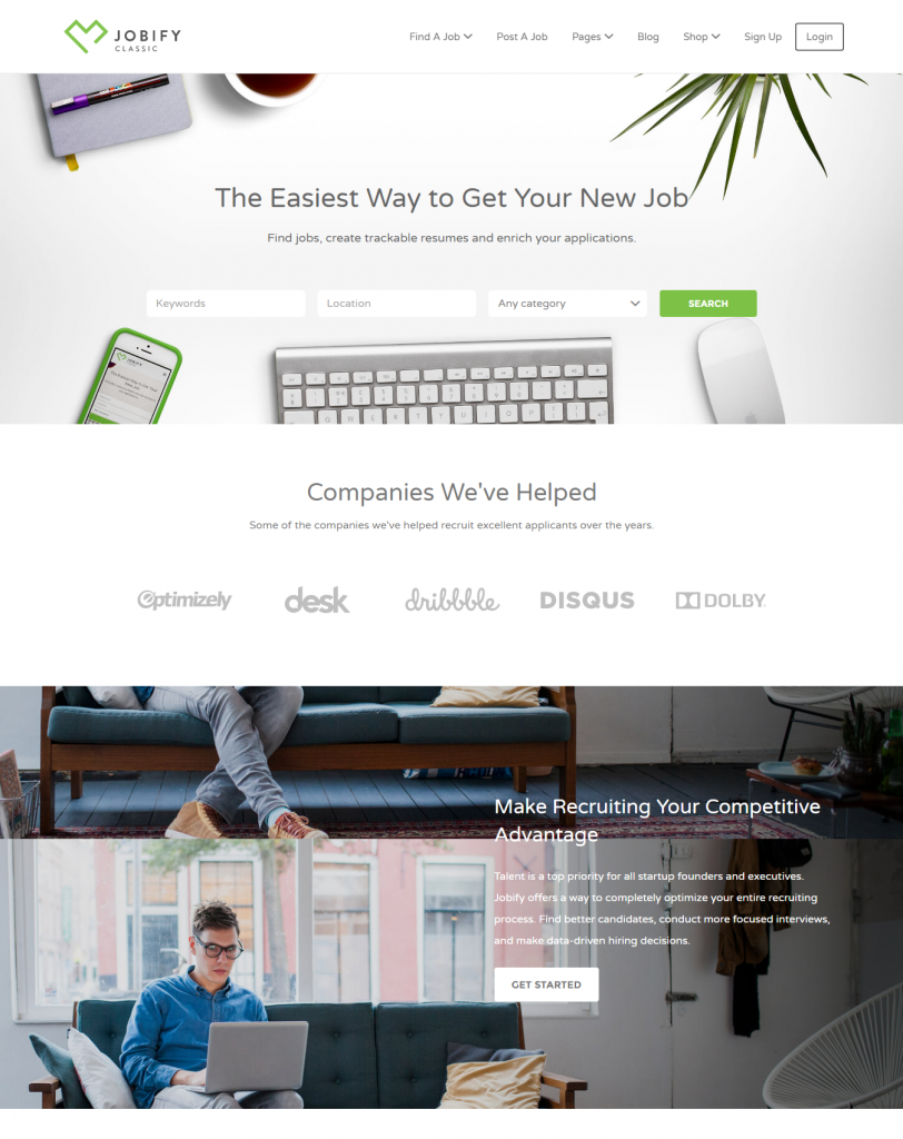 Mẫu website việc làm – JOBIFY 2