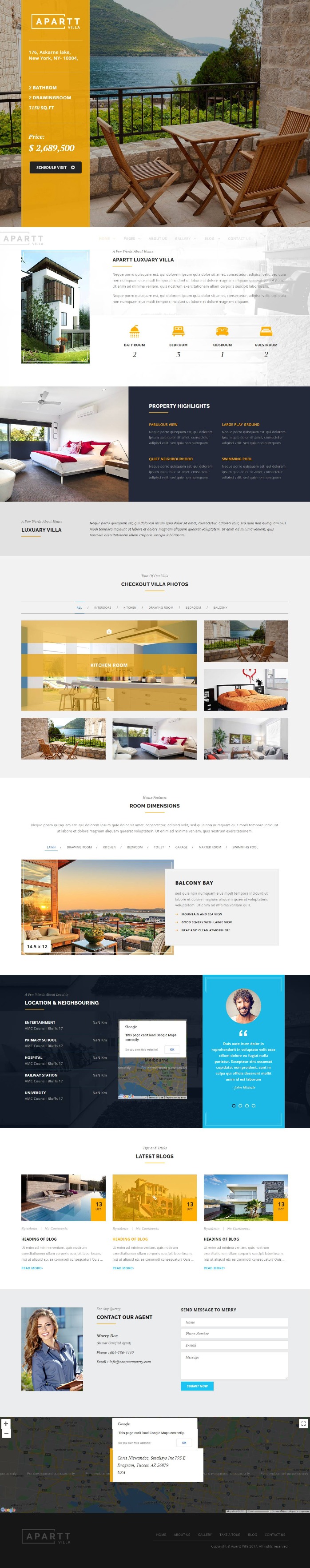 Mẫu website bất động sản _Apartt