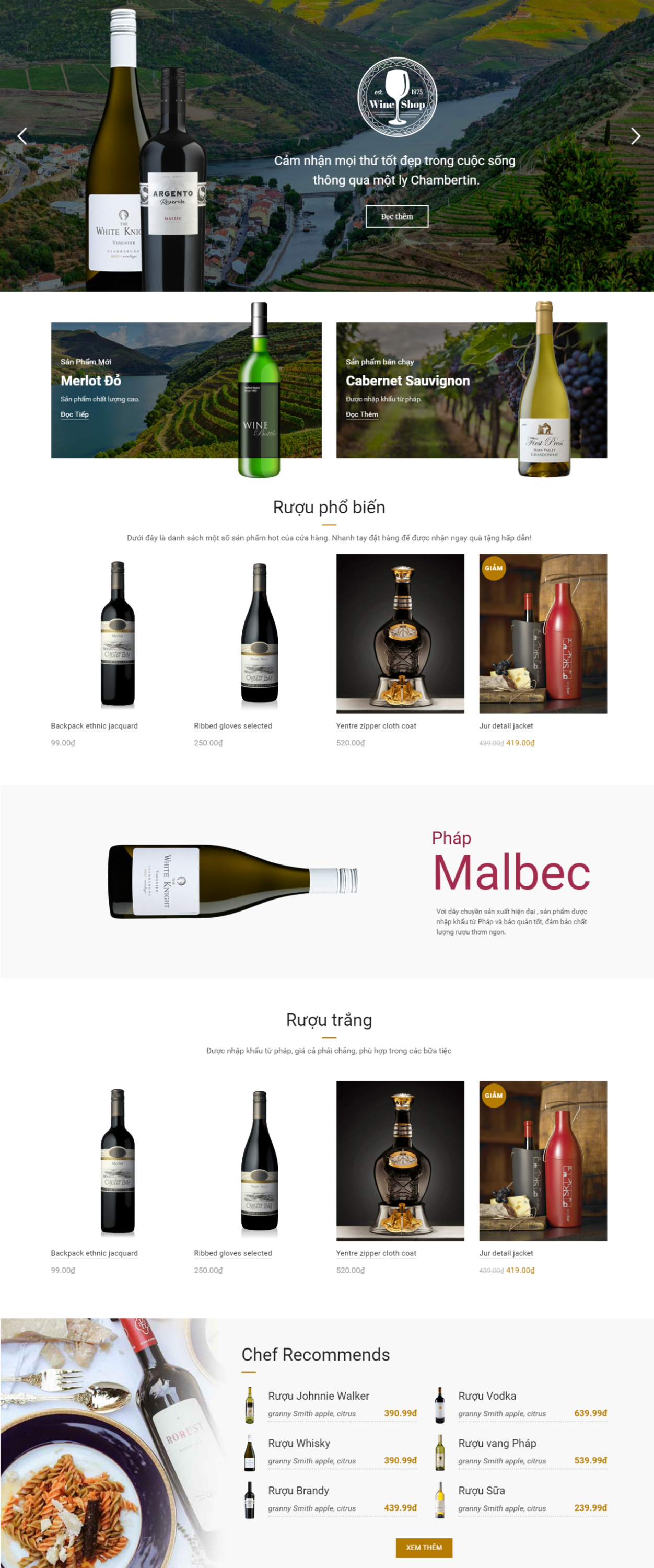Mẫu website bán hàng  – Basel5
