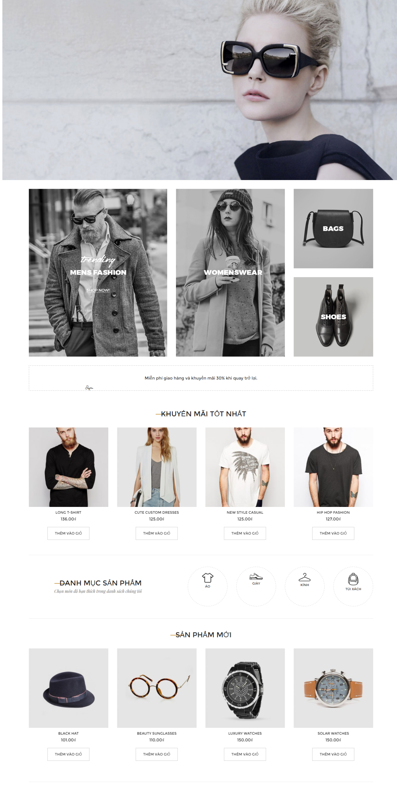 Mẫu website bán hàng thời trang - Boutique13