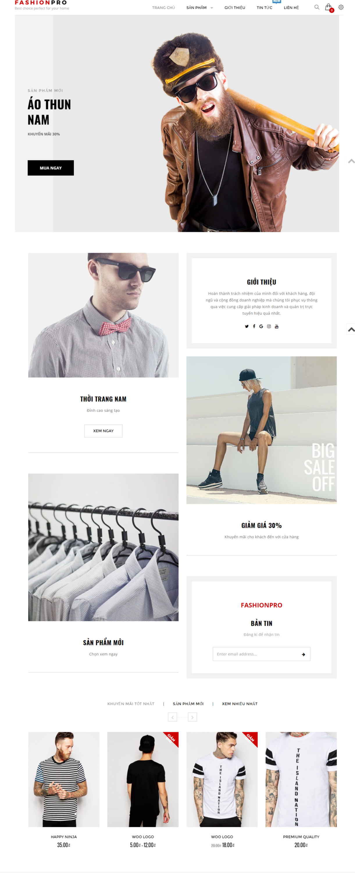 MẪU WEBSITE- Thời Trang