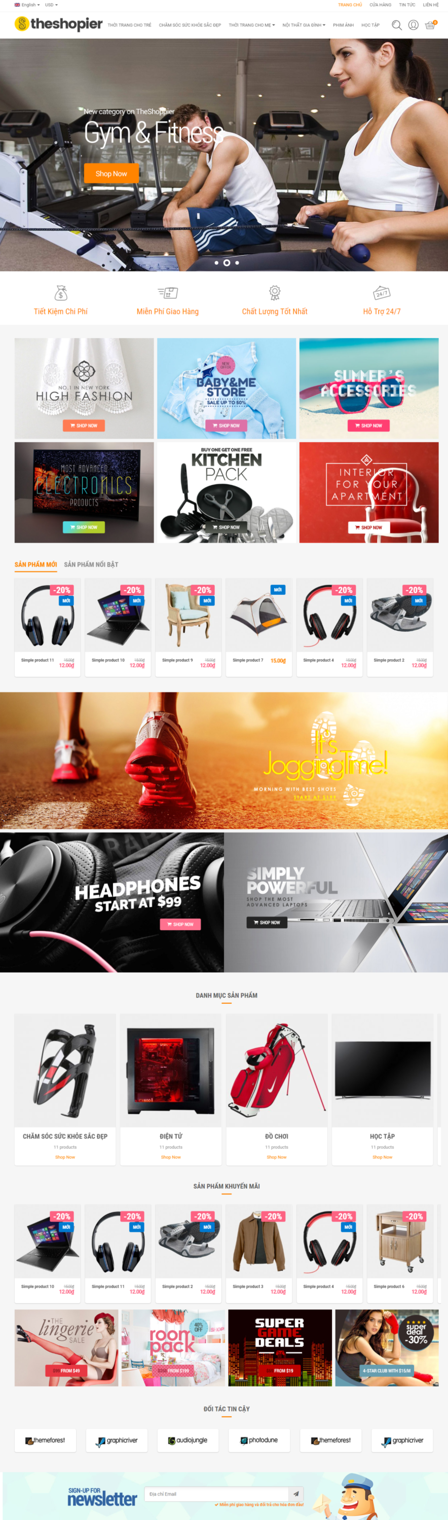 MẪU WEBSITE- THỜI TRANG – SHOPIER5