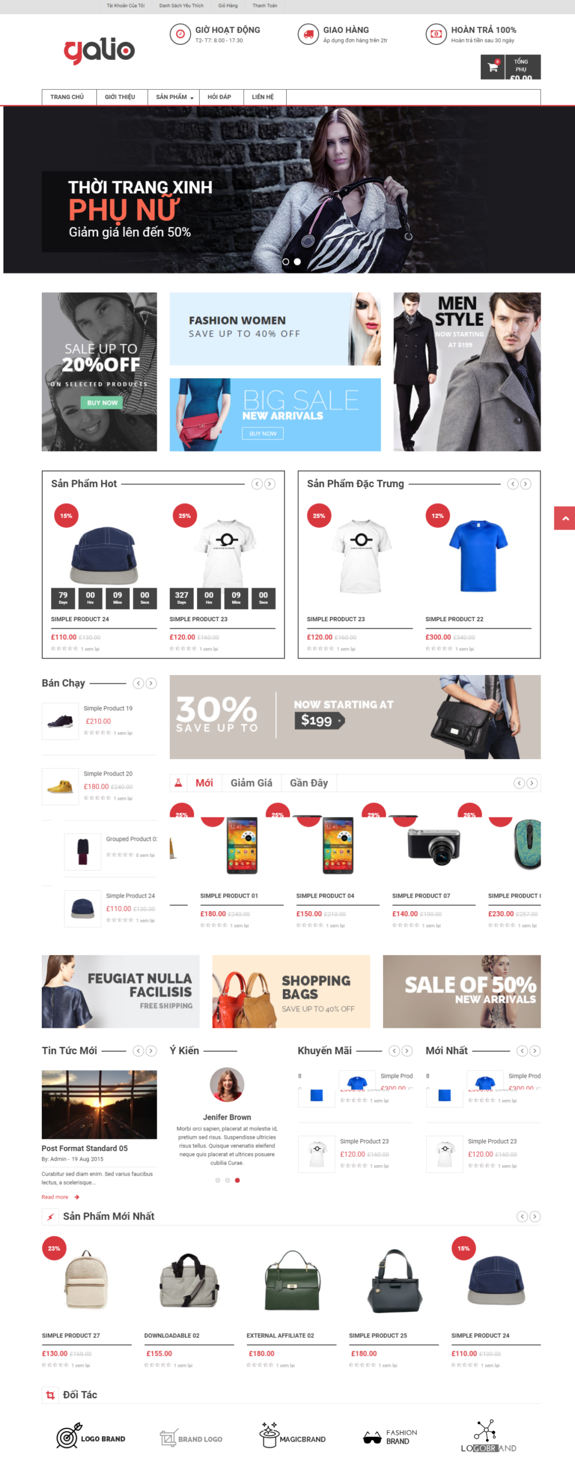 MẪU WEBSITE- THỜI TRANG – VGGALIO3